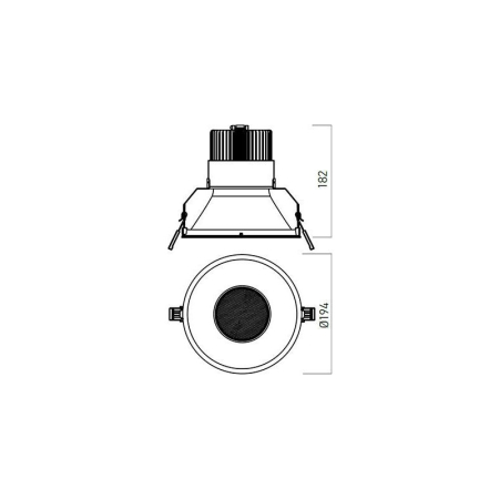 SPOT LED XTHEMA 36.8W 1050MA 3000K IP20 ALB MAT ARELUX [2]