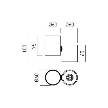 SPOT LED XTOO 1XGU10 IP20 NEGRU ARELUX [1]