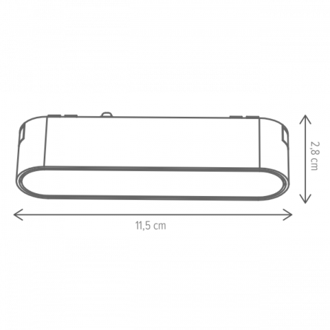 Spot liniar alb slim track light 6W LN pentru sina magnetica [1]