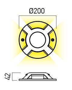 SPOT PAVAJ XPUCK GROUND 1X6 W GRI INCHIS [1]