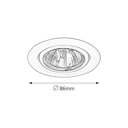 SPOT RELIGHT SPOTURI INCASTRATE BRONZ GU5.3 12V 1 50W D86MM [1]