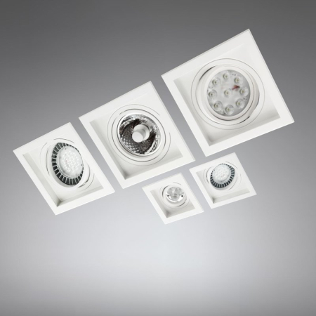SPOT TAVAN FALS XSTEP ST G53 1X50/60W ST02 ALB MAT ARELUX [1]