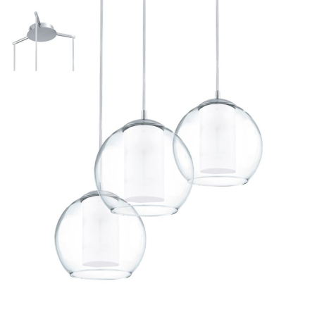■ ILUMINAT DE INTERIOR - SUSPENSIE EGLO BOLSANO 92762 E27 3X60W CROM IP20 D505