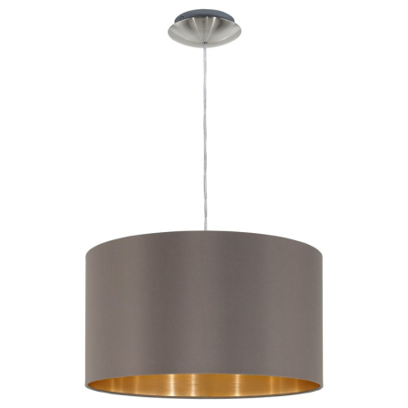 ■ ILUMINAT DE INTERIOR - SUSPENSIE EGLO MASERLO 31603 E27 1X60W NICHEL IP20 D380