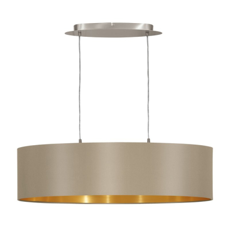 CANDELABRE MODERNE & PENDULE - SUSPENSIE EGLO MASERLO 31613 E27 2X60W NICHEL IP20 D780
