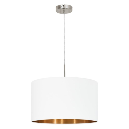 ■ ILUMINAT DE INTERIOR - SUSPENSIE EGLO PASTERI 95044 1X60W E27  NICHEL SATIN H1100 D380 IP20