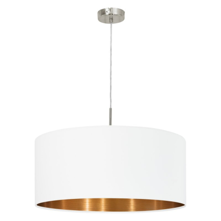 CANDELABRE MODERNE & PENDULE - SUSPENSIE EGLO PASTERI 95045 1X60W E27  NICHEL SATIN H1100 D530 IP20