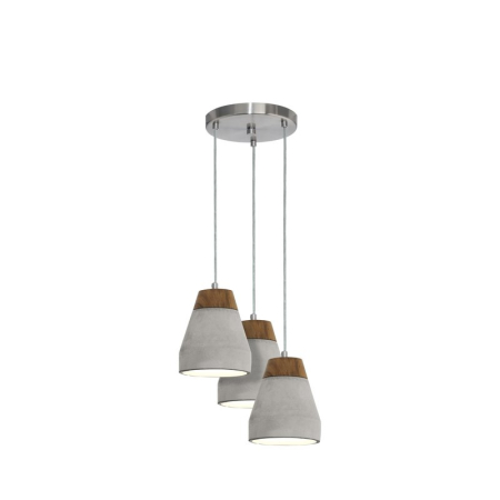 ■ CORPURI DE ILUMINAT - SUSPENSIE EGLO TAREGA 95526 3X60W E27  GRI H1500 D250