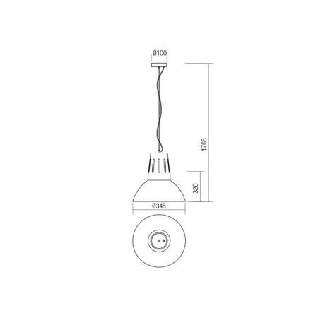 SUSPENSIE PEEP 01-1282 1X42W E27 ALB [1]