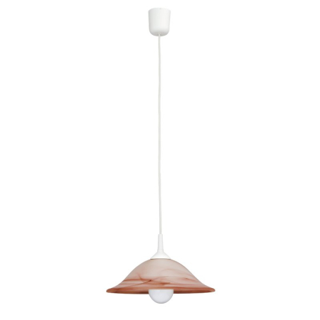 ■ CORPURI DE ILUMINAT - SUSPENSIE  ALABASTRO 3955 CU 1 BRAT E27 1X60W D310MM