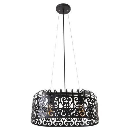 ■ CORPURI DE ILUMINAT - PENDUL ALESSANDRA NEGRU MAT NEGRU E27 2X60W