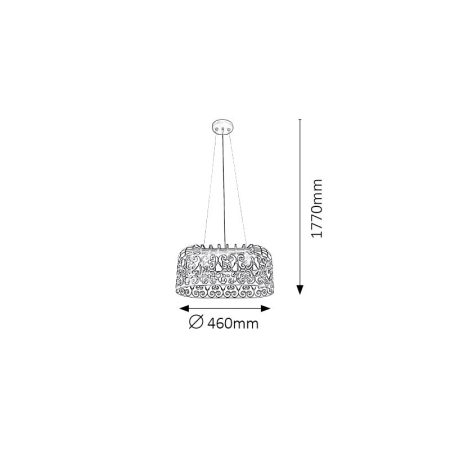 PENDUL ALESSANDRA NEGRU MAT NEGRU E27 2X60W [1]