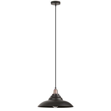 SUSPENSII VINTAGE - SUSPENSIE RABALUX DOUG 2910 CU 1 BRAT NEGRU MAT NEGRU E27 1X60W D350MM