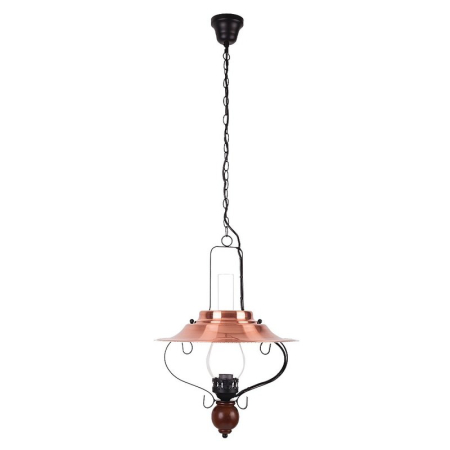 SUSPENSII VINTAGE - SUSPENSIEENNA 7870 CU 1 BRAT NEGRU BRONZ E27 1X60W D385X480MM