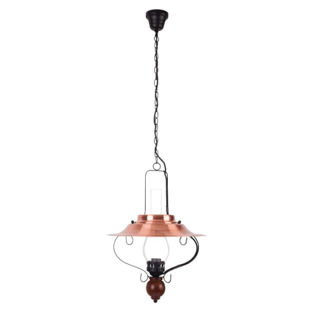 SUSPENSIEENNA 7870 CU 1 BRAT NEGRU BRONZ E27 1X60W D385X480MM [1]