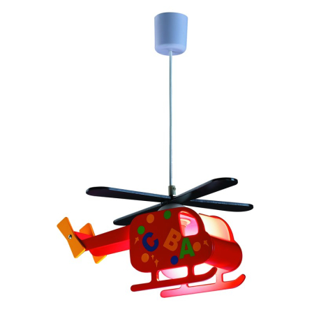 SUSPENSII COPII - SUSPENSIE R.  HELICOPTER 4717 PENTRU COPII MULTICOLOR E27 1X40W 360MM