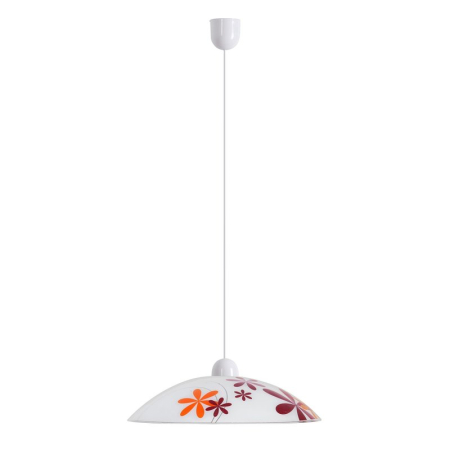 ■ CORPURI DE ILUMINAT - SUSPENSIE  IRIS 1800 CU 1 BRAT MULTICOLOR E27 1X60W D300MM