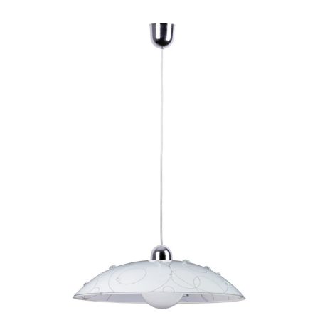 ■ CORPURI DE ILUMINAT - PENDUL JOLLY 1864 CU 1 BRAT ALB E27 1X60W D400MM