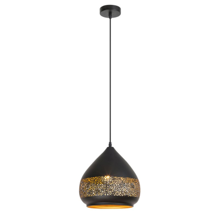 ■ CORPURI DE ILUMINAT - PENDUL KAIA 2278 CU 1 BRAT NEGRU NEGRU E27 1X40W