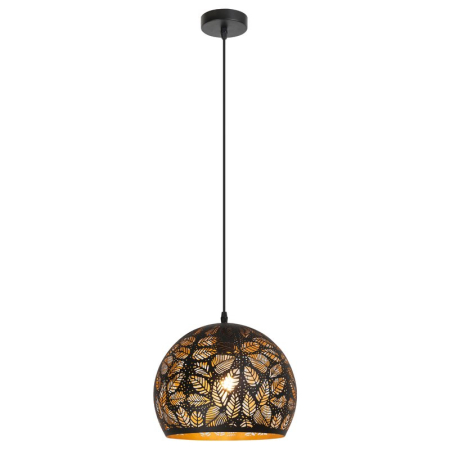 ■ CORPURI DE ILUMINAT - SUSPENSIE MANORCA 2276 CU 1 BRAT NEGRU NEGRU E27 1X40W