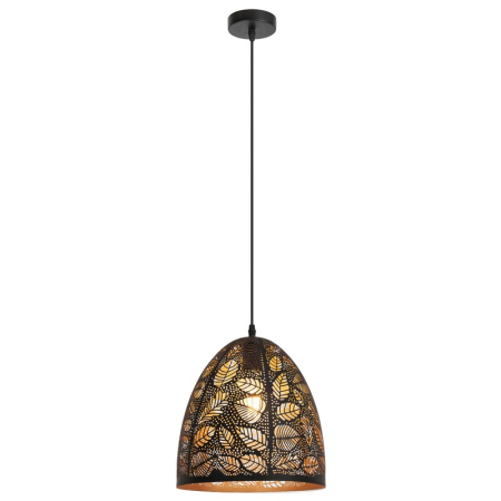 ■ CORPURI DE ILUMINAT - SUSPENSIE  MANORCA 2277 CU 1 BRAT NEGRU NEGRU E27 1X40W