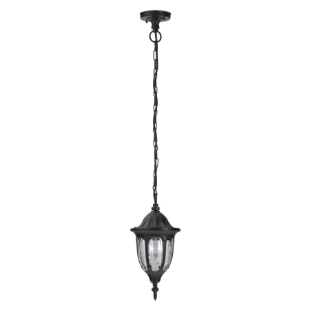 ■  ILUMINAT DE EXTERIOR - PENDUL MILANO 8344 SI SUSPENSIE EXTERIOARE NEGRU E27 1X60W D165X400MM