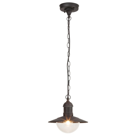 ■  ILUMINAT DE EXTERIOR - SUSPENSIE OSLO 8717 SI SUSPENSIE EXTERIOARE NEGRU TRANSPARENT E27 1X60W 76X24X24CM