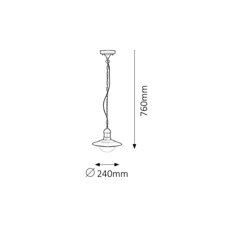SUSPENSIE OSLO 8717 SI SUSPENSIE EXTERIOARE NEGRU TRANSPARENT E27 1X60W 76X24X24CM [1]