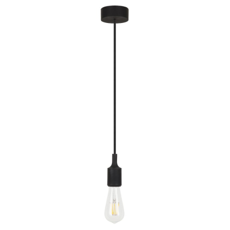 ■ CORPURI DE ILUMINAT - SUSPENSIE  ROXY 1412 CU 1 BRAT NEGRU E27 1X60W 150X8X8CM