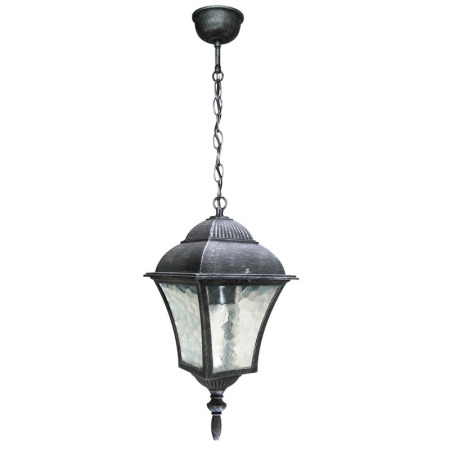 ■  ILUMINAT DE EXTERIOR - SUSPENSIE TOSCANA 8399 SI SUSPENSIE EXTERIOARE ARGINTIU ANTIC E27 1X60W D205X145X320MM