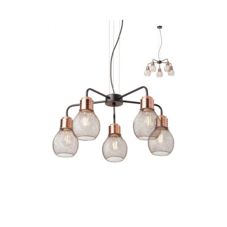 ■ CORPURI DE ILUMINAT - SUSPENSIE RED. EDISON 01-1580 E27 5X42W