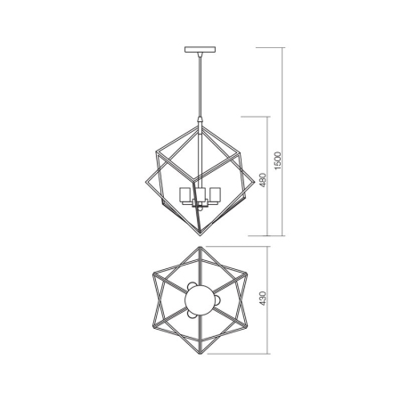 SUSPENSIE RED. EWA 02-939 3X42W E27 [1]