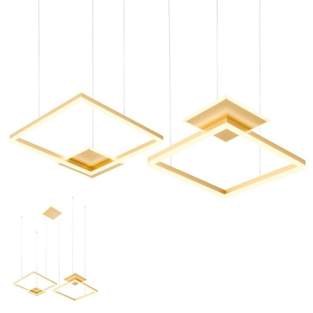 SUSPENSII CU LED - PENDUL SIGUA 01-2615 AURIU MAT 137W, 3000K, 15470 LM