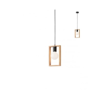 ■ CORPURI DE ILUMINAT - SUSPENSIE RED. TIMBER  E27 1X42W