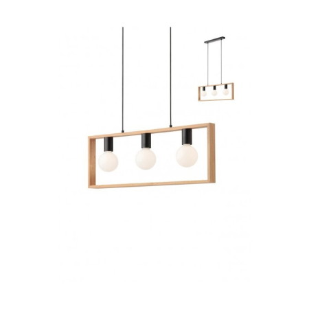 ■ CORPURI DE ILUMINAT - SUSPENSIE RED. TIMBER 01-1665 E27 3X42W