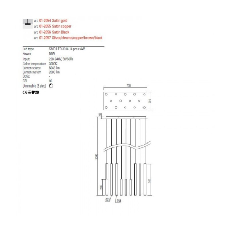 LUSTRA LED MADISON 1X56W [1]