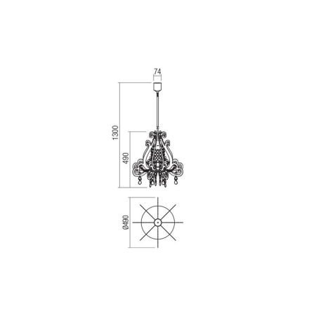 SUSPENSIE  TRACY 01-1746 E27 1X60W NEGRU [1]