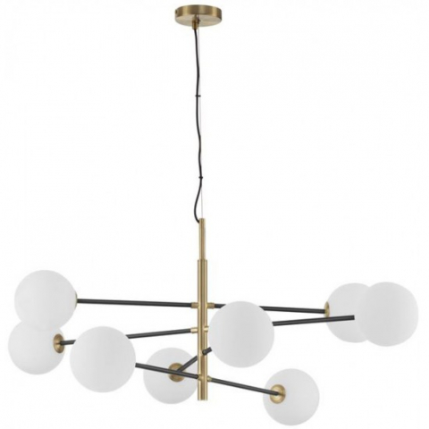 CANDELABRE MODERNE & PENDULE - Suspensie Vitra, auriu, sticla, 8XG9, D.120 cm