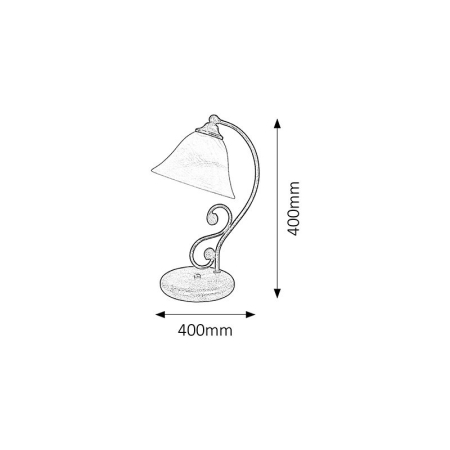 VEIOZA DOROTHEA 7772 NEGRU MAT ALB E14 1X40W 230X390MM [1]