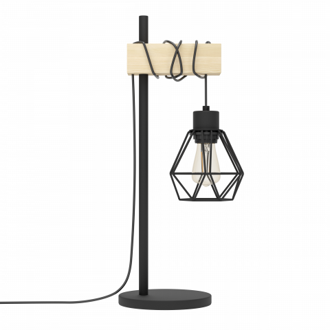 ■ ILUMINAT DE INTERIOR - VEIOZA TOWNSHEND 5 METAL CU LEMN 1XE27