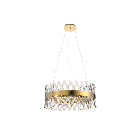 CANDELABRE CRISTAL & PENDULE - LUSTRA CRISTAL K9 WILLIAM 8xE14
