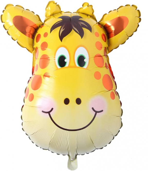 Balon folie cap de Girafa, animale jungla, 71x76cm [1]