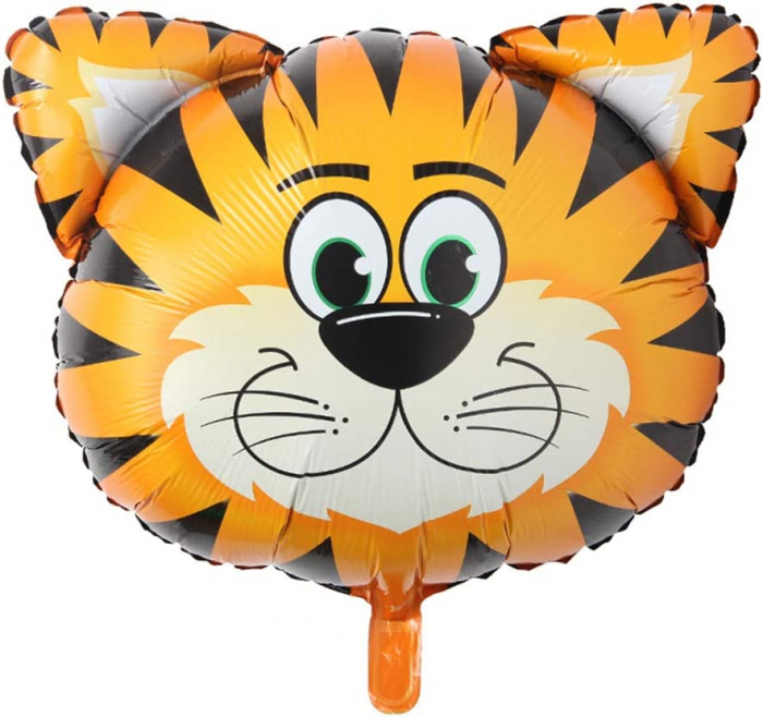 Balon folie cap de Tigru, animale jungla, 50cm [1]