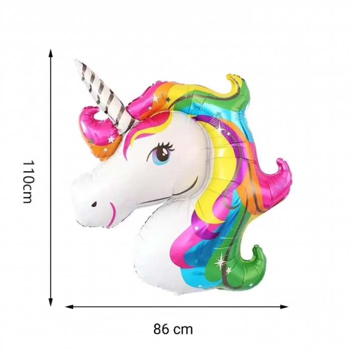 Balon folie figurina Unicorn Curcubeu, supershape 100 cm [2]