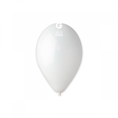Baloane Inscripționate - Baloane latex rotunde standard, alb, 26cm