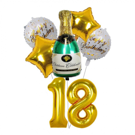 Buchete Gender Reveal - Set baloane folie Celebration - aniversare 18 ani