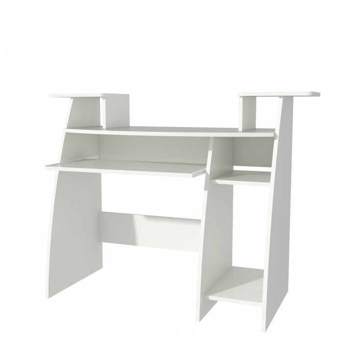 Birou Pc Skm-4 Ro, 123x50x77 cm, Alb [4]