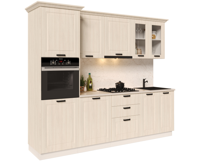 Bucatarie ATHENA 2.66 MDF 266x223x60cm lemn alb [5]