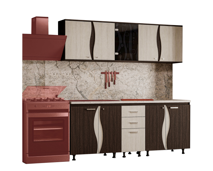 Bucatarie CIP3S - C1 Wenge + Alb Hacienda [5]