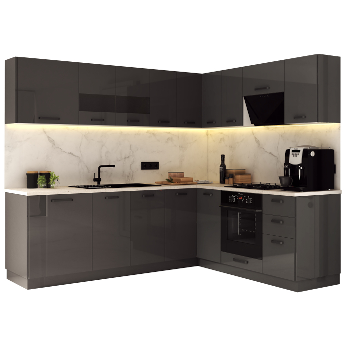 Bucatarie Daria colt V2, Antracit [6]